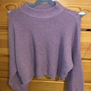 Hollister Lavender Turtleneck Sweater
